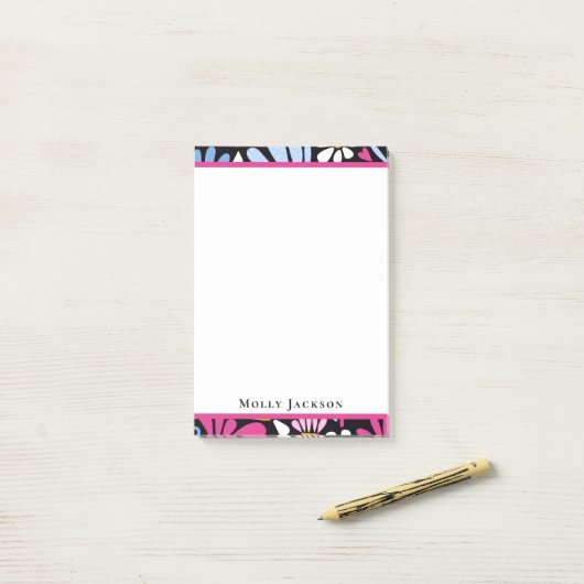 Modern Minimal Eenvoudig Stijlvol Meisje Post-it® Notes (Op bureau)