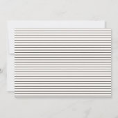 Modern Minimal eenvoudige bruiloft repetitie diner Kaart (Achterkant)