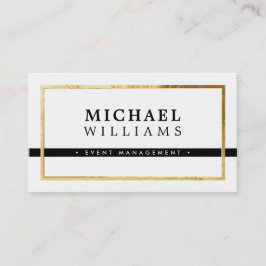 MODERN MINIMAL eenvoudige mannelijke gouden rand z Visitekaartje
