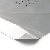 Modern Minimal Elegant Script Wedding Photo Sign Poster (Hoek)