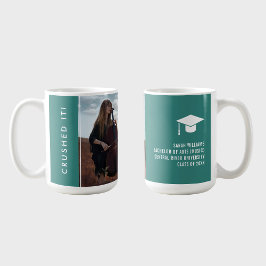 Modern Minimal Elegant Sleek Photo Graduation Gift Koffiemok