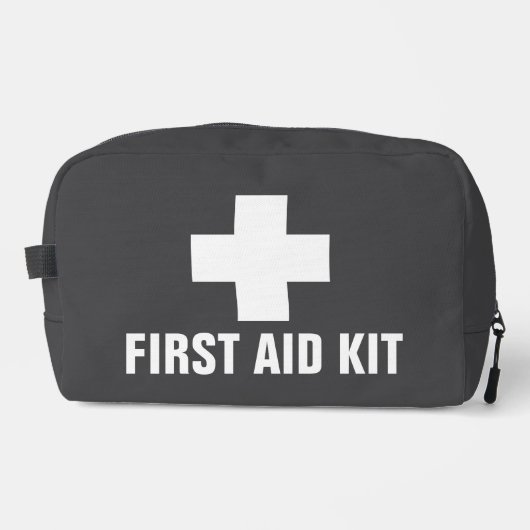 Modern Minimal Emergency First Aid Identification Toilettasje (Voorkant)