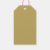 MODERN Minimal Feestelijk Rood Goud Gelukkigste fe Cadeaulabel (Achterkant)