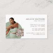 Modern Minimal Fitness Personal Trainer Photo QR Visitekaartje (Achterkant)