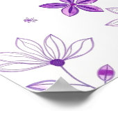 Modern Minimal Floral Abstract Line Art Poster (Hoek)