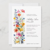 Modern Minimal Floral Detail bruiloft Vrijgezellen Kaart (Voorkant)