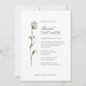 Modern Minimal Floral Detail bruiloft Vrijgezellen Kaart (Voorkant)