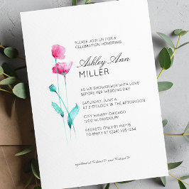 Modern Minimal Floral Detail bruiloft Vrijgezellen Kaart