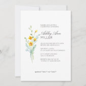 Modern Minimal Floral Detail bruiloft Vrijgezellen Kaart (Voorkant)