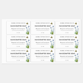 Modern Minimal Floral Soap Bar Productlabel Labels