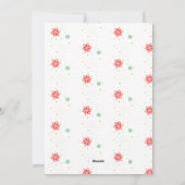 Modern Minimal Four Photo Collage Christmas Feestdagenkaart (Achterkant)