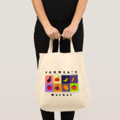 Modern Minimal Fruits & Veggies – Farmer’s Market Tote Bag (Voorkant (product))