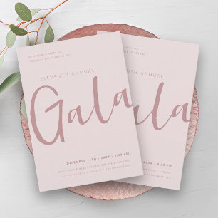 Modern Minimal GALA Bedrijf Blush Roze Kaart