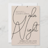 Modern Minimal GALA Bedrijf Zakelijke Champagne Kaart (Voorkant)