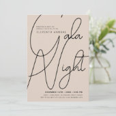 Modern Minimal GALA Bedrijf Zakelijke Champagne Kaart (Staand voorkant)