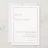 Modern Minimal Gold Lijst Islamitische islamitisch Kaart (Voorkant)