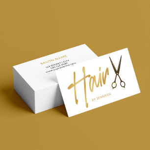 Modern Minimal Hair Stylist Visitekaartje