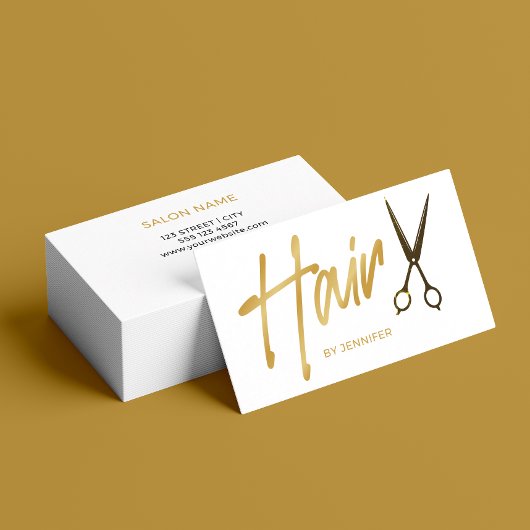 Modern Minimal Hair Stylist Visitekaartje