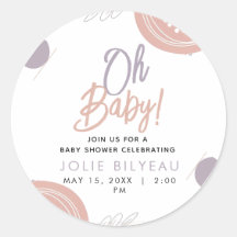 Modern Minimal Heart Boho Baby shower