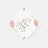 Modern Minimal Heart Boho Baby shower Servet (Hoek)