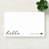 Modern Minimal Heart Clean White Design Post-it® Notes (Kantoor)