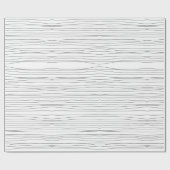 Modern Minimal Imperfect Lines Black and White Cadeaupapier (Vlak)