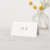 Modern Minimal Intimate Wedding Table Number Plaatskaartje (Achterkant)