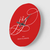 Modern Minimal Joy Christmas Grote Klok (Hoek)