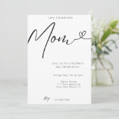 Modern minimal Laten we mama Moederdag vieren Kaart (Staand voorkant)