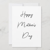 Modern minimal Laten we mama Moederdag vieren Kaart (Achterkant)