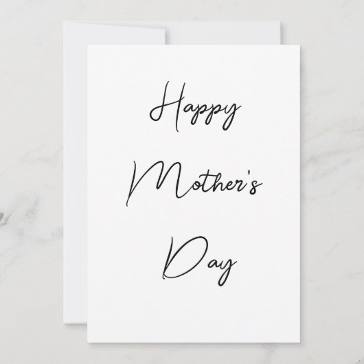 Modern minimal Laten we mama Moederdag vieren Kaart (Achterkant)