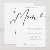 Modern minimal Laten we mama Moederdag vieren Kaart (Voorkant / Achterkant)