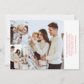 Modern Minimal Lijst Green MERRY CHRISTMAS Foto Feestdagenkaart (Achterkant)