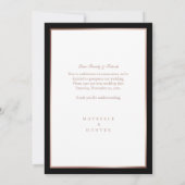 Modern Minimal Love is Patient Roos Gold Photo Save The Date (Achterkant)