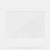 Modern Minimal Magazine Hoesje | Elk jaar Verjaard Acryl Bord (Voorkant)