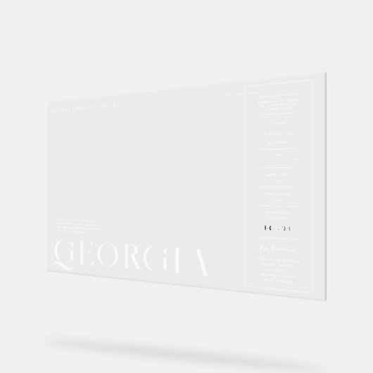 Modern Minimal Magazine Hoesje | Elk jaar Verjaard Acryl Bord (Hoek)