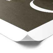 Modern Minimal Magazine Hoesje | Geboortestatistie Poster (Hoek)