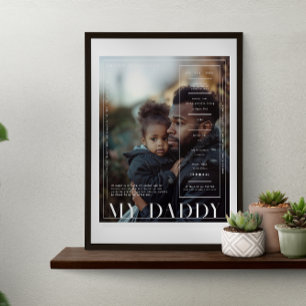 Modern Minimal Magazine Hoesje   Mijn papa Poster