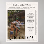 Modern Minimal Magazine Hoesje | Opa Poster (Voorkant)