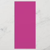 Modern Minimal Magenta with Arch Wedding Menu (Achterkant)