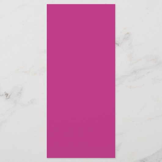Modern Minimal Magenta with Arch Wedding  Menu (Achterkant)