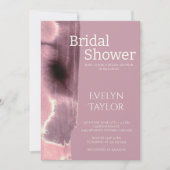 Modern Minimal Mauve Dusty Roos Vrijgezellenfeest Kaart (Voorkant)