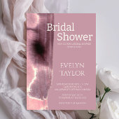 Modern Minimal Mauve Dusty Roos Vrijgezellenfeest Kaart