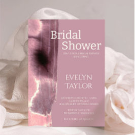 Modern Minimal Mauve Dusty Roos Vrijgezellenfeest Kaart