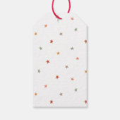 Modern Minimal Merry Christmas Script Rust Red Cadeaulabel (Achterkant)