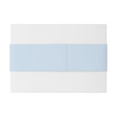 Modern Minimal Minimalist Blue Wedding Uitnodigingen Wikkel (Achterkant Voorbeeld)