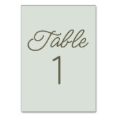 Modern Minimal Minimalist Green Wedding Kaart (Voorkant)
