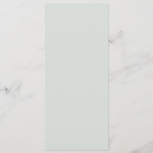 Modern Minimal Minimalist Green Wedding Menu (Achterkant)