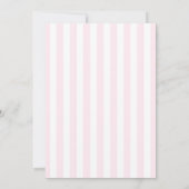 Modern Minimal Minimalist Red Pink Stripes Wedding Kaart (Achterkant)