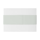 Modern Minimal Minimalist Sage Green Wedding Uitnodigingen Wikkel (Achterkant Voorbeeld)